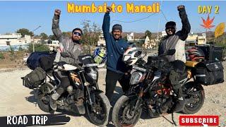 Mumbai To Manali | Ride pe Mile kuch New dost | Ride Day - 2 @MohitMawriVlogs