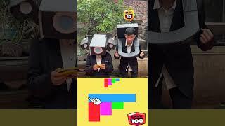 Color Challenge With Titan Cameraman Vs Astro G Man Black Skibidi  #shots #funny #viral #trending