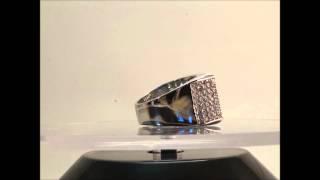 White Gold CZ Micropave Prong Set Iced Out Ring - Ice Jewelry Co.