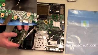 Dell Inspiron Take Apart / Disassembly To Replace Power Plug / DC Jack