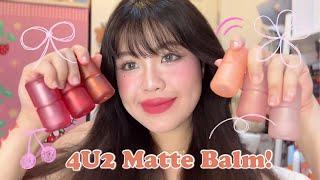 ทาทุกสี!! 4U2 Matte Balm!! ลิปแมทเนื้อบาล์ม ออกใหม่อีกแล้ววว! 