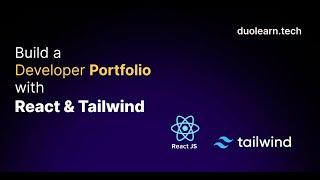 Build a Developer Portfolio with React & Tailwind Day 1 | Duolearn