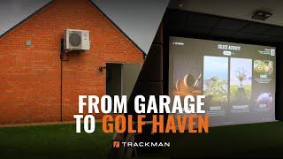 Garage Makeover | Trackman Home Golf Simulator