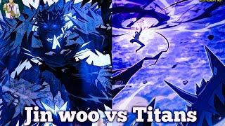 Solo leveling Episode 59 Jin woo vs Titans||Solo Leveling Chapter 184 Explain in Telugu||Hari Anime