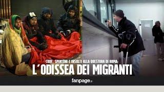 In coda al freddo per ore, spintoni e insulti: l'odissea dei migranti alla Questura di Roma