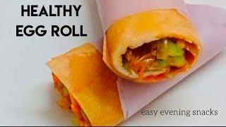 very easy chapati egg roll recipe at home| quick & healthy breakfast recipes Malayalam|