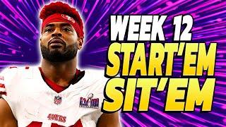 Answering Your Last Minute Week 12 Start Sit Questions!