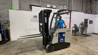 2014 Crown Electric Forklift, Triple Mast 190" Height, 36 volt 2018 Tested  Battery Serial 1A419051