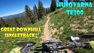 Downhill Singletrack Husky TE300