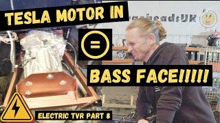 The TESLA MOTOR IS IN! TVR EV Conversion Part 8 #TVRWedgee #chargeheadsuk