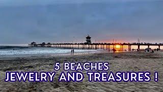 Beach Metal Detecting | Jewelry and Treasure !