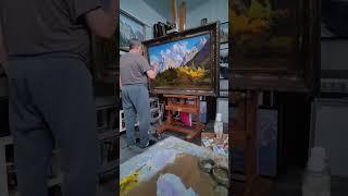 #fineartpainting #mountainpainting #oilpainting