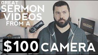 Budget Sermon Video Setup [with $100 Camcorder]