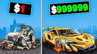 $1 to $1,000,000 Lego Car in GTA 5