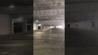 So we found an empty parking garage….