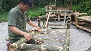 DIY. how to make bamboo bed.make your own beautiful bamboo chair