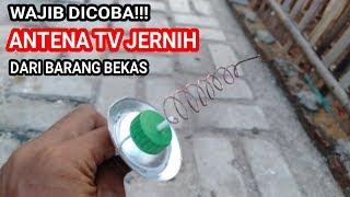 Wajib ditiru !!Cara membuat antena tv jernih dari barang bekas