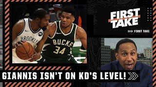 'He's not Kevin Durant, let's stop that right now!' - Stephen A. on Giannis vs. KD | First Take