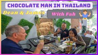 Chocolate Man in Thailand and Fah in Pattaya with Dean