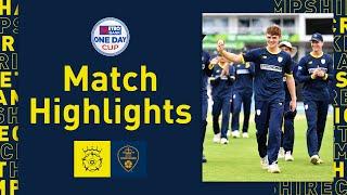 Dom Kelly Takes Hat-trick In Win |  Hampshire v Derbyshire, Metro Bank One Day Cup Highlights