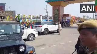 #Watch | Buses carrying Assam ministers & state MLAs arrive at BTC assembly in Kokrajhar