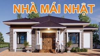 MẪU NHÀ CẤP 4 MÁI NHẬT ĐẸP HẾT NƯỚC CHẤM 4 PHÒNG NGỦ