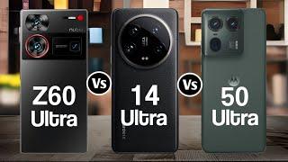 ZTE Nubia Z60 Ultra Vs Xiaomi 14 Ultra Vs Motorola Edge 50 Ultra