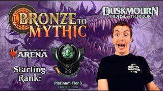  Bronze To Mythic: Episode 9 - Starting Rank: Platinum 3 - MTG Arena:  Duskmourn: House Of Horror