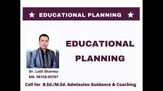 Educational Planning