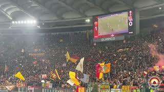 Roma - Real Sociedad 2-0 Giallorossa è unica questa maglia è magica per me: il coro della Curva Sud