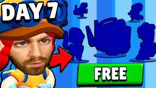 I Unlocked 21 Brawlers for FREE in 7 days.. but it was pain….. (free brawl #2)