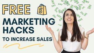 Free eCommerce marketing hacks to increase your sales (Shopify Dropshipping & eCommerce)