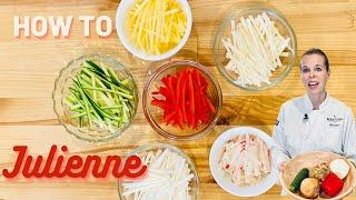 How to Julienne 6 Different Vegetables  |  Knife Skills