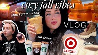 fall is here, baby  self-care, target & tjmaxx, starbucks fall drinks, how I grew my hair / VLOG