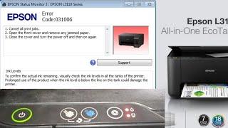 Error Code : 031006 | Epson l 3110 error 031006 | Cancel all print jobs.