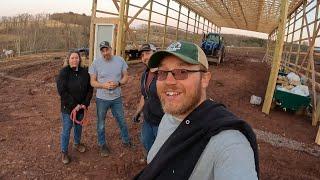 FINISHING TRUSSES ON OUR HAY BARN