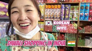 Korean Wife Enjoying Diwali Shopping In India  | Pune Night Market