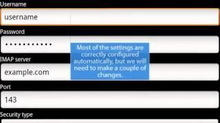 IMAP E-mail Setup on your Android Phone