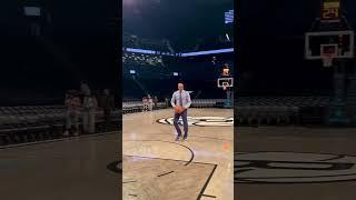 Vince Carter dunking at 47 years old in dress clothes 