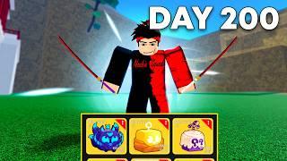 I Survived 200 Days in Blox Fruits!