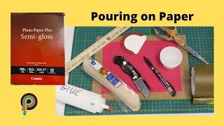 How to Paint Pour on Paper  Making a platform  Fluid Art