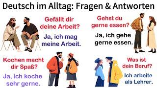 Deutsch im Alltag: Fragen & Antworten| Deutsch Lernen| Sprechen & Hören| A2-B1| Deutsch für Anfänger