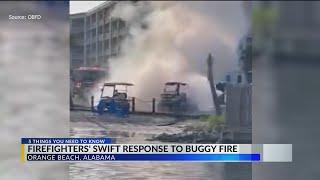 Buggy fire in Orange Beach