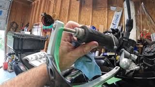 Kawasaki KLR650 Cable Maintenance Lube and Adjustment