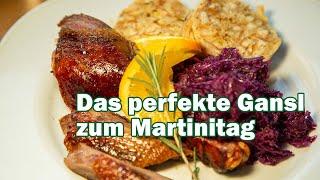 Gebratene Gans -  So gelingt das perfekte Gansl zum Martinitag 