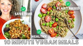 5 EASY 10 MINUTE MEALS / vegan health and weight loss!