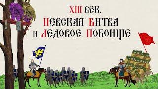 XIII ВЕК. НЕВСКАЯ БИТВА И ЛЕДОВОЕ ПОБОИЩЕ. БОРЬБА ЗА НЕЗАВИСИМОСТЬ. Русская История