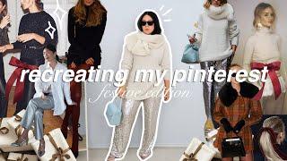 Recreating pinterest outfits *festive edition* using clothes I already own! SHOP YOUR CLOSET