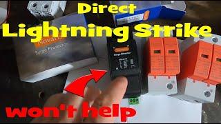 A Surge  Protection Device is not a Lightning protection System ️