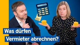 Nebenkosten Wohnung - was darf der Vermieter auf Mieter umlegen? | Baufinanzierung leicht gemacht